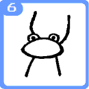 How to draw, frog 6